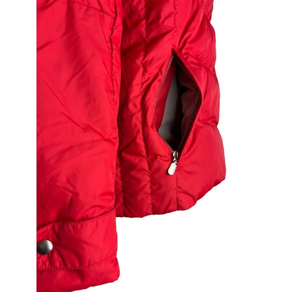 Land's End Red Puffy Down Jacket, Women's Size XL, 18-20 - Picture 7 of 16